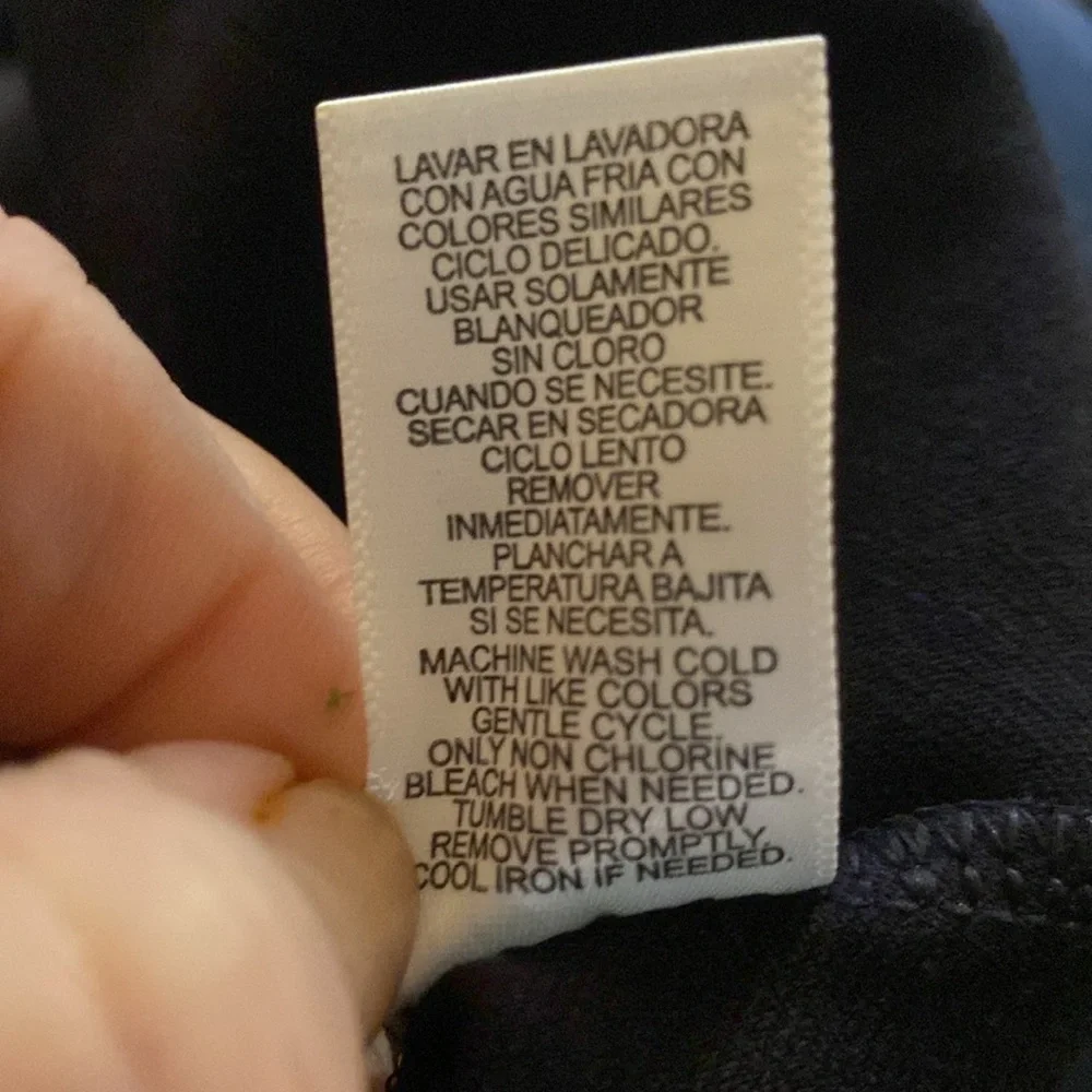 White House Black Market Navy LS Knit A-line w/btns Long Sleeve Dress  12 NWT - Picture 11 of 11